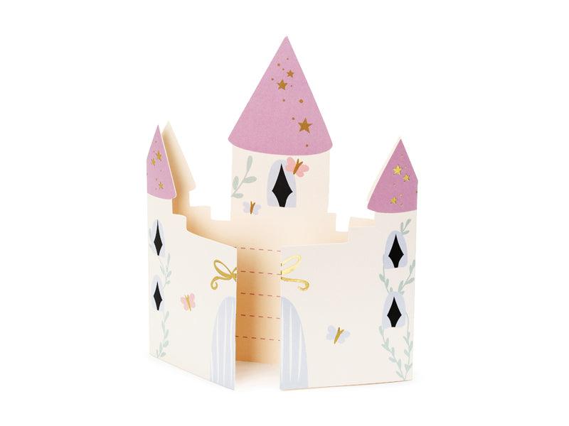 Einladungen Schloss, 12.5x15.5 cm, Farbenmix (1 VPE / 6 Stk.) - FeierGlanz